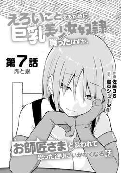 Eroi Koto Suru Tame Ni Kyonyuu Bishoujo Dorei O Katta Hazu Ga, Oshishou-sama To Shitawarete Omotta Toori Ni Ikanaku Naru Hanashi 